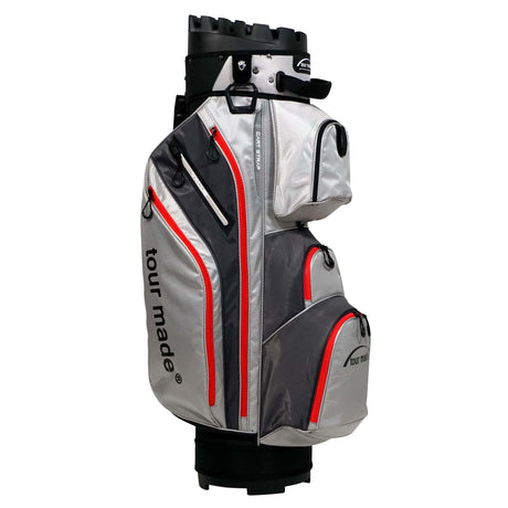 Tour Made Organizer Golfbag mit Magnettasche  Tourmade Grey-Red  