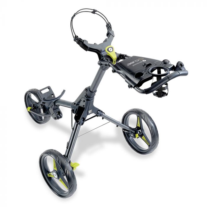 Motocaddy CUBE Push Cart Trolley  Motocaddy Golf Graphitgrau/Gelb  