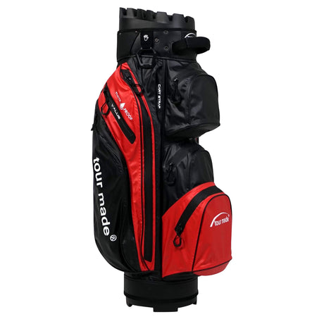 Tour Made Waterproof Organizer Golfbag Golfbag Tourmade Black-Red  